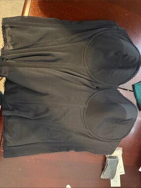 Dominique Black Bustier Longline Shapewear